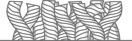 A black and white illustration of a frieze carpet