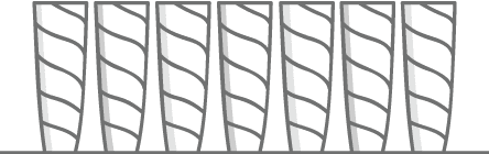 A black and white illustration of a plush carpet