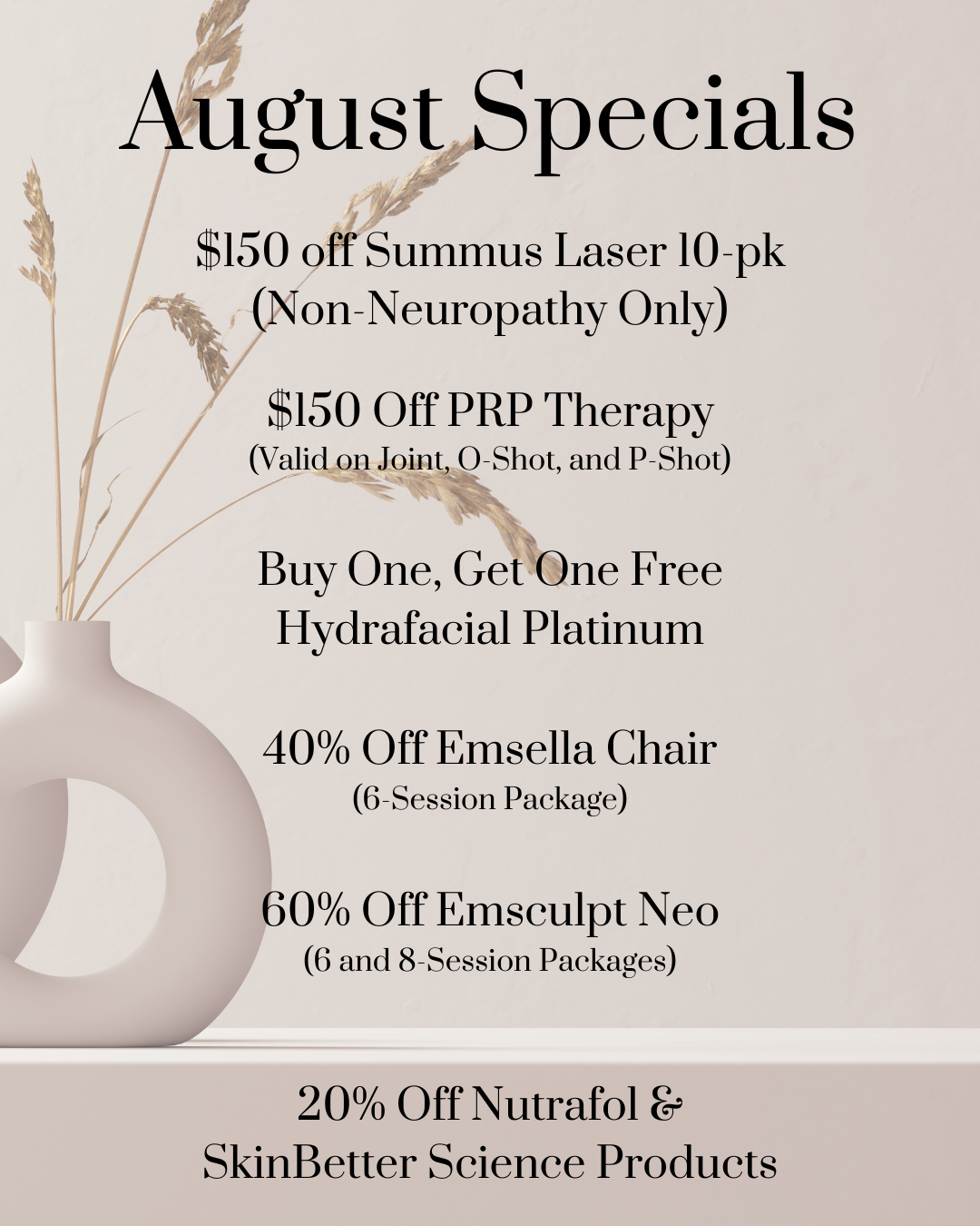 August Specials — Mooresville, NC — VivaSol