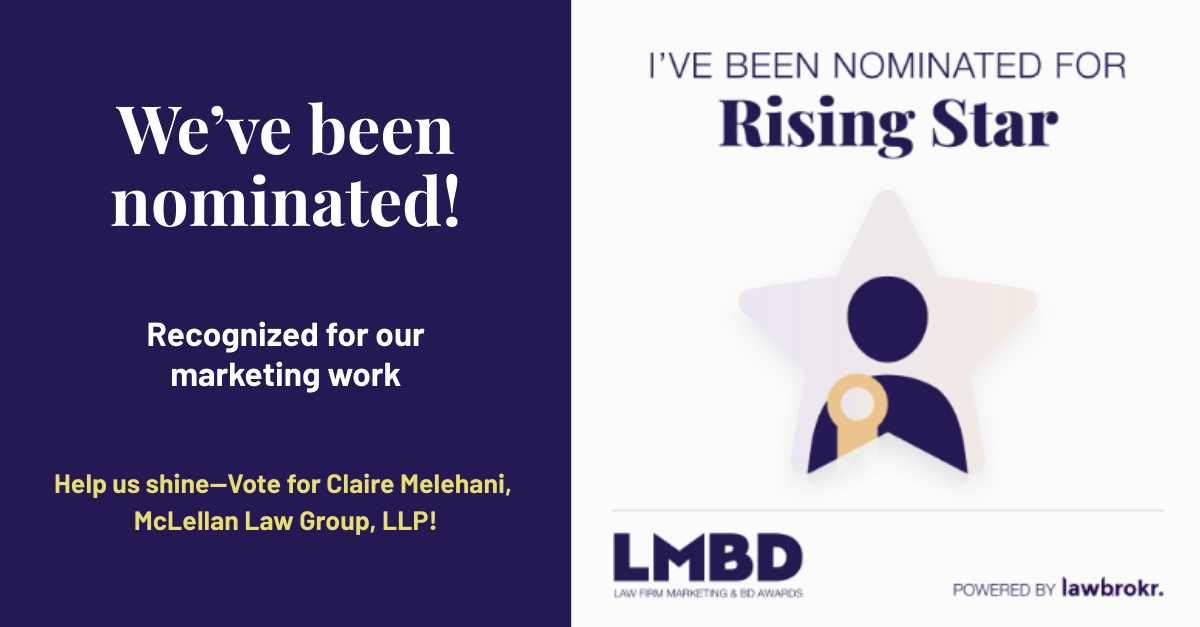 McLellan Law Group, LLP Nominated as Rising Stars in the 2025 LMBD Awards