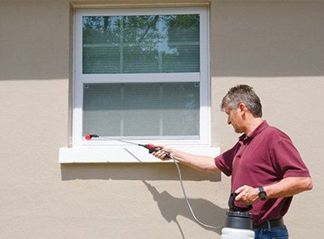 A home receiving termite control in Melbourne, FL