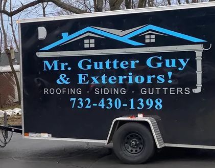 A trailer for mr. gutter guy & exteriors roofing siding gutters