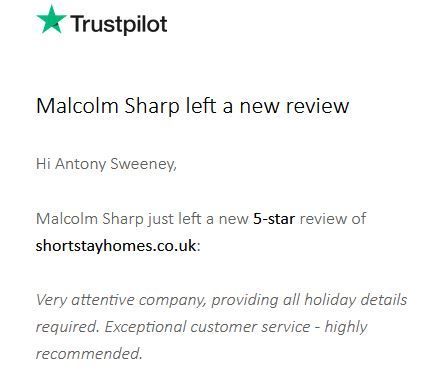 5 star review of Mews Hill, New Forest. Excellent Customer Service.