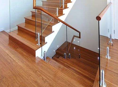 wood flooring and stairs