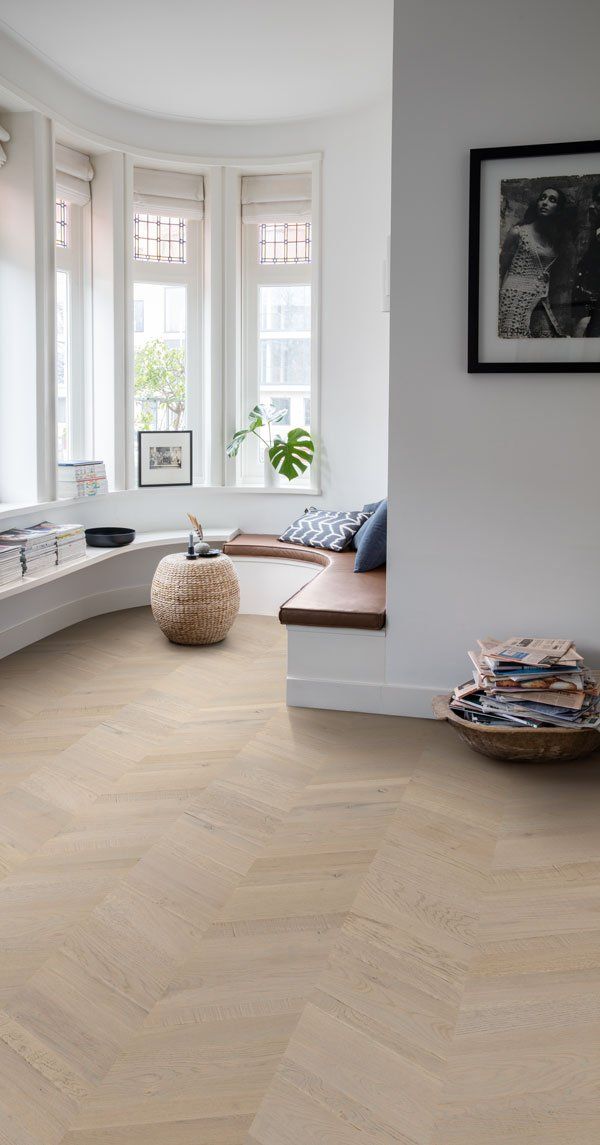 newly designed room with timber floor