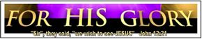 For His Glory logo