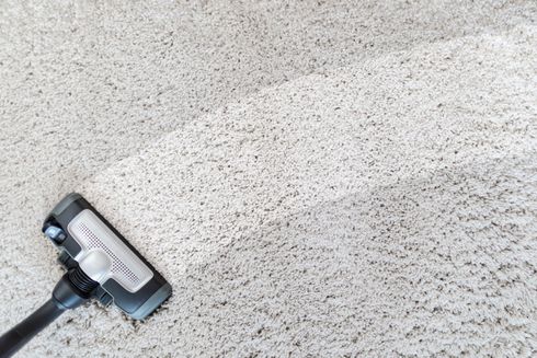 vacuum on carpet