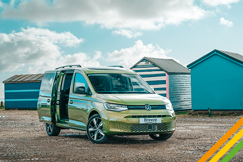 Volkswagen Caddy California available for hire.