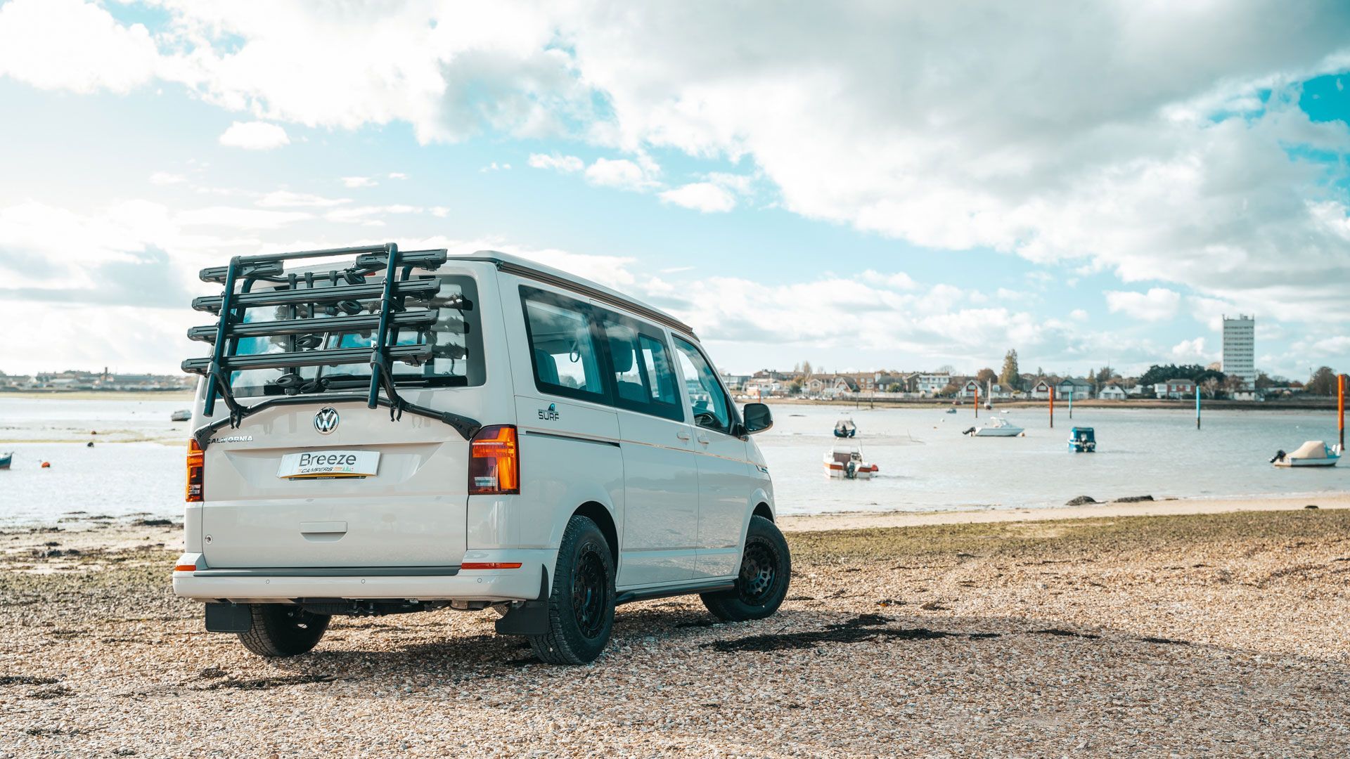 VW California Surf van hire in Dorset and Hampshire