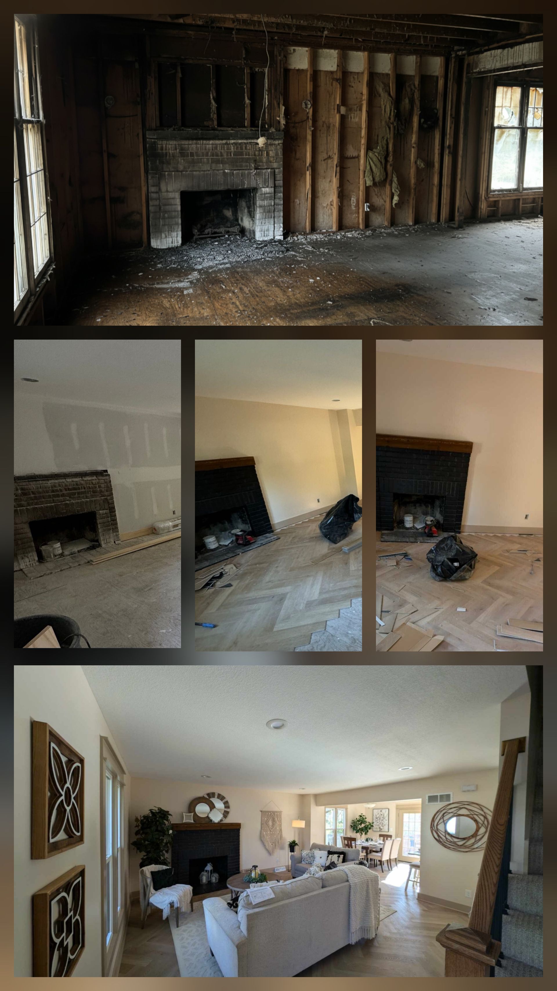 Fire restoration and remodel in Olathe Kansas