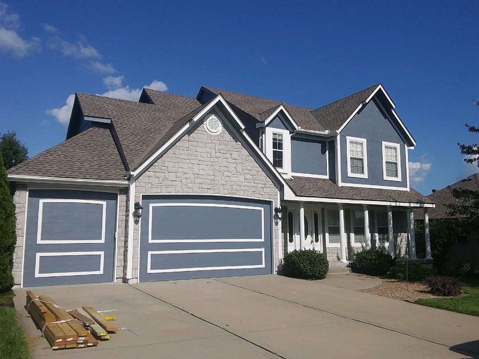 exterior painting, door, window replacement