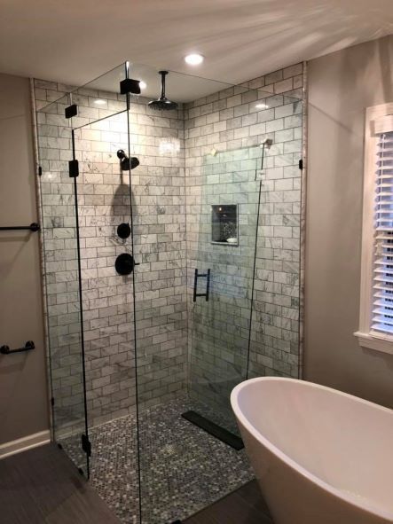 remodeled glass shower