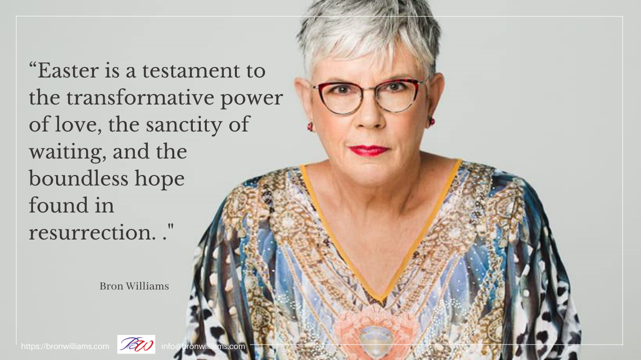 Woman in glasses, patterned shirt, and a quote: 