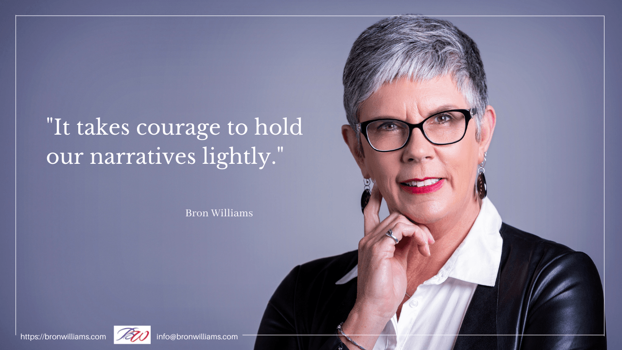 Woman in glasses with quote: 