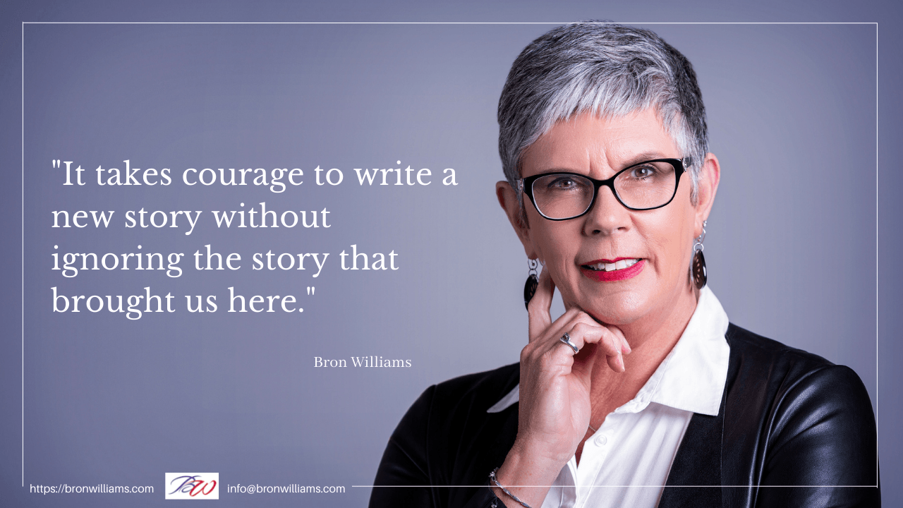 Woman in glasses with quote: 