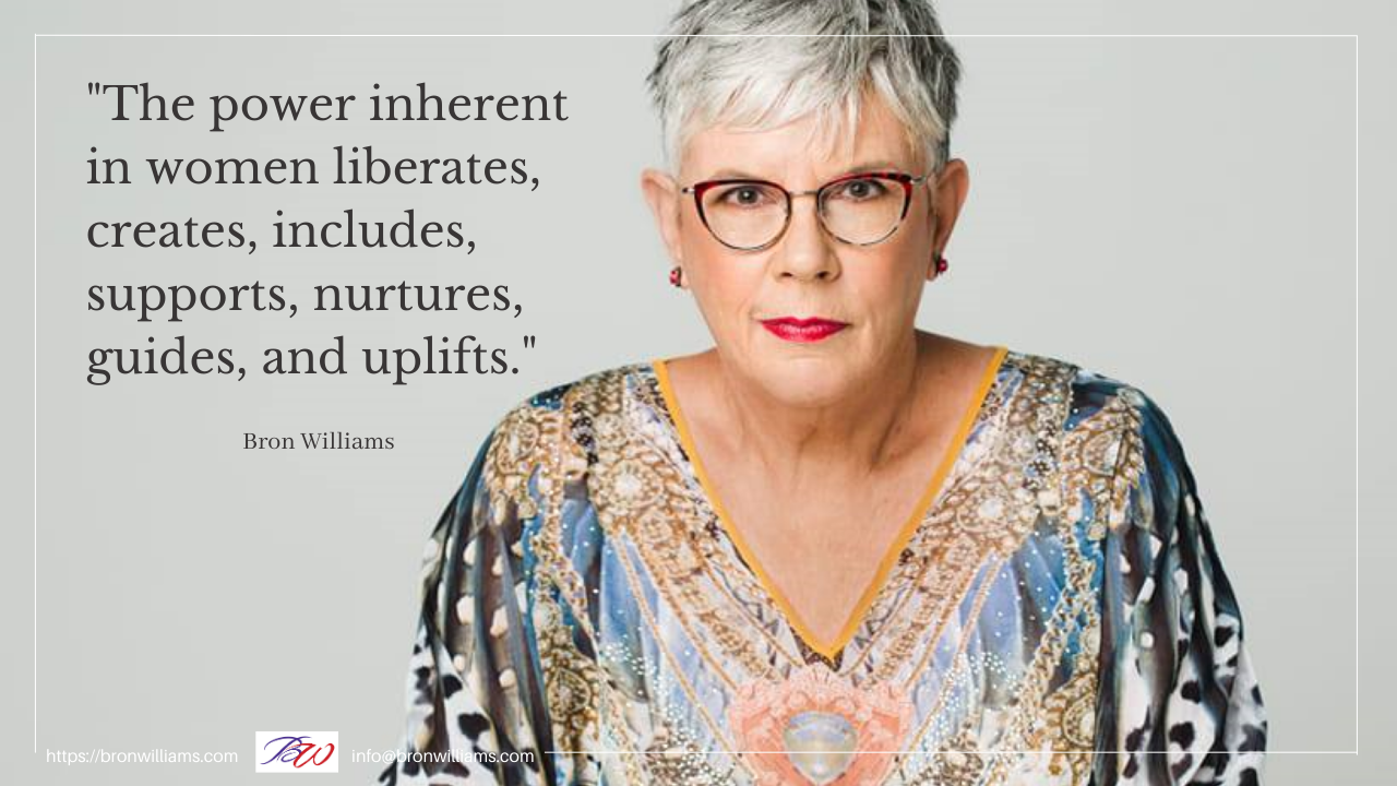 Woman with glasses, quote about the power of women.