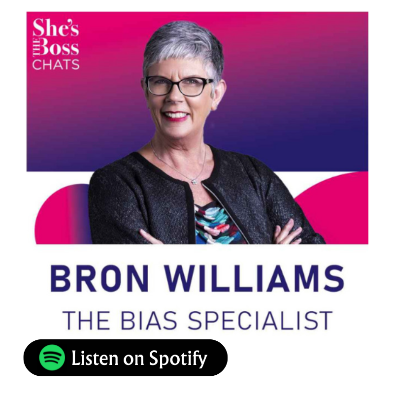 Bron Williams, the Bias Specialist, with text