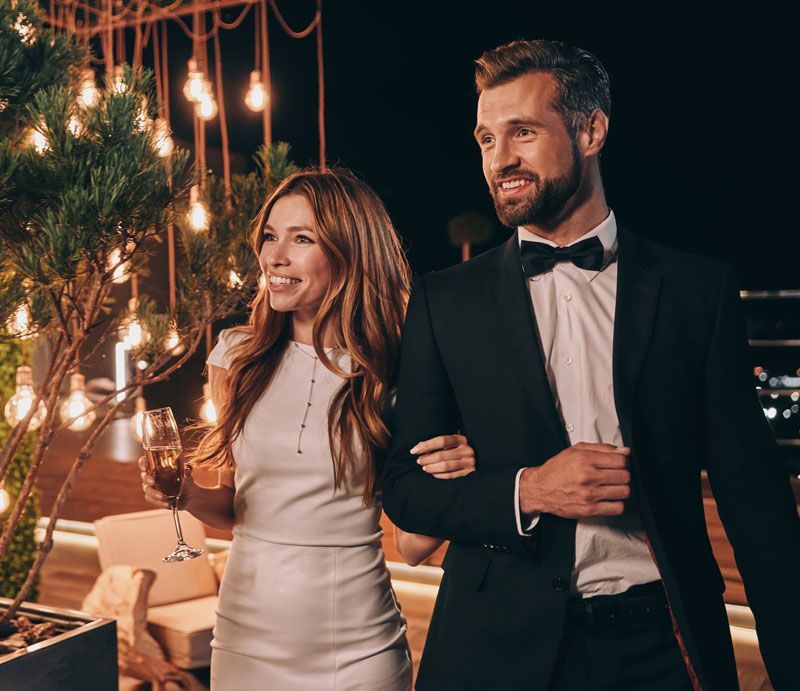Couple In Party — Anchorage, AK — Rose's Custom Tailoring