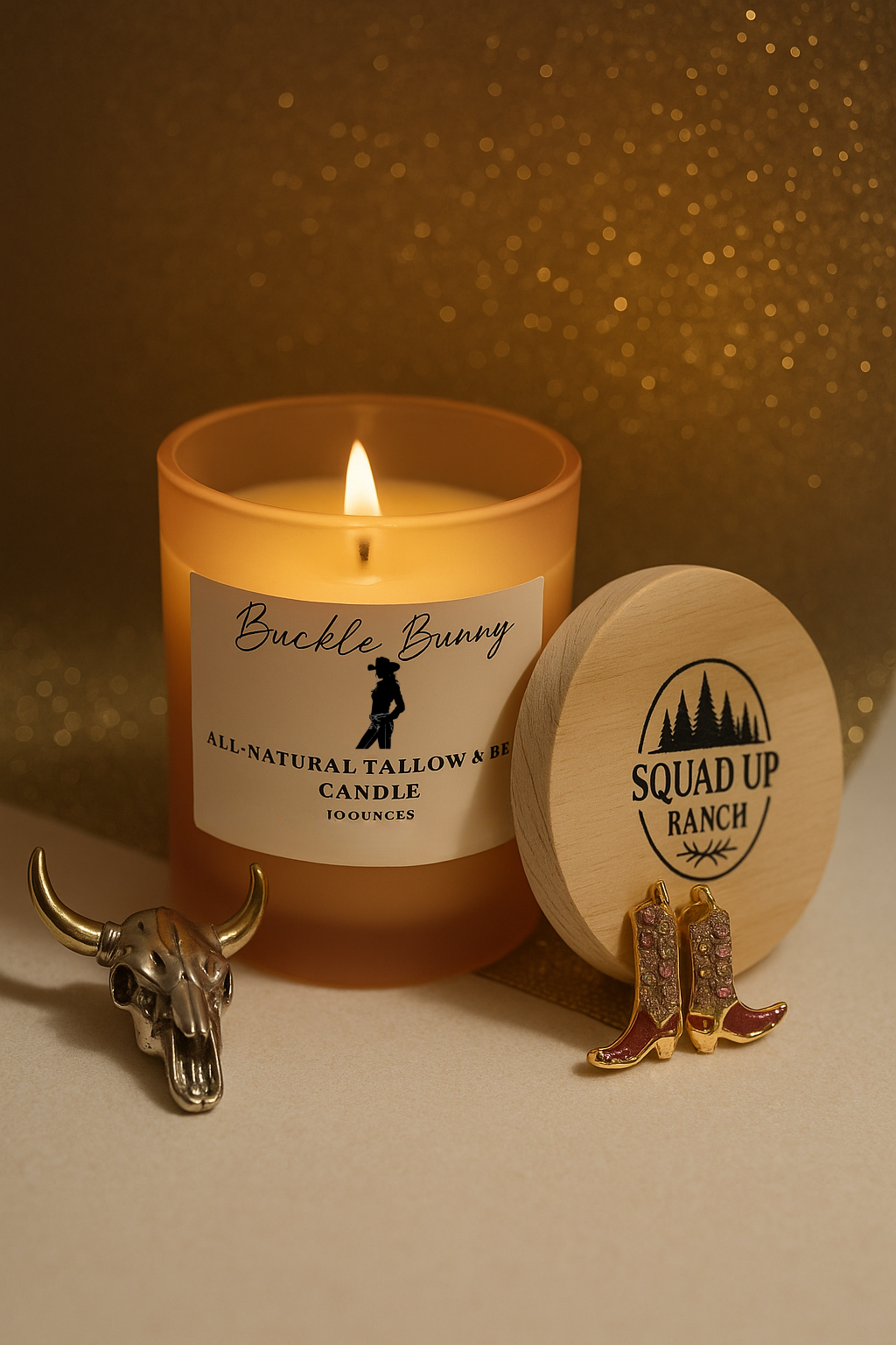 Buckle Bunny Candle