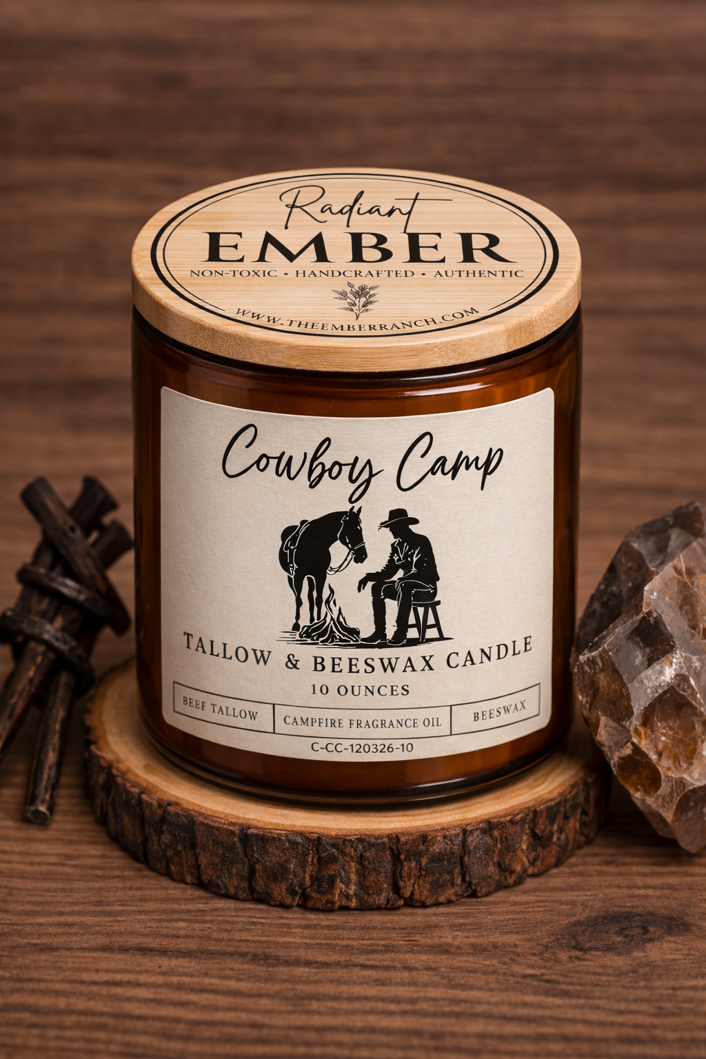 Cowboy Camp Candle