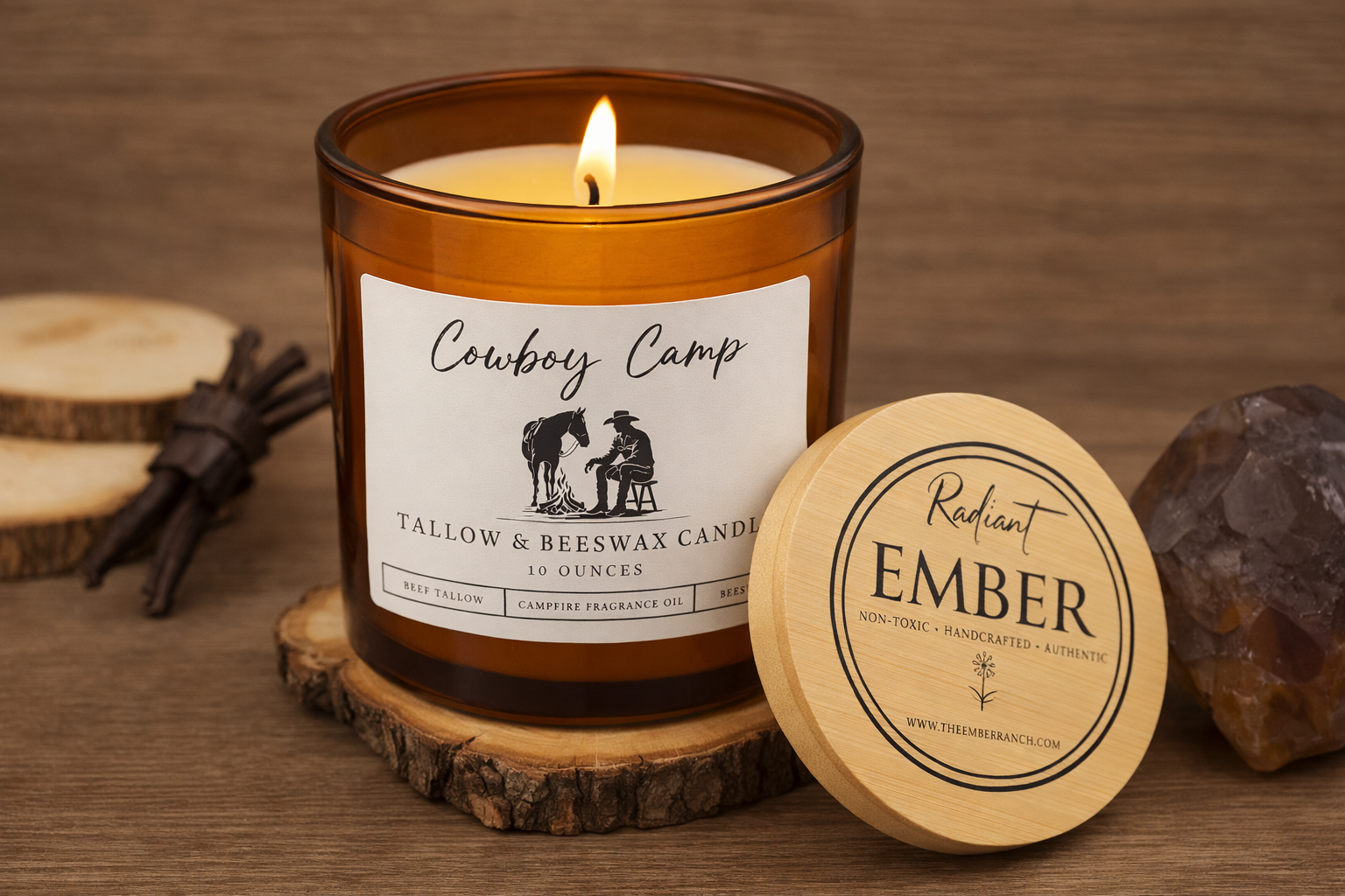 Cowboy Camp Candle