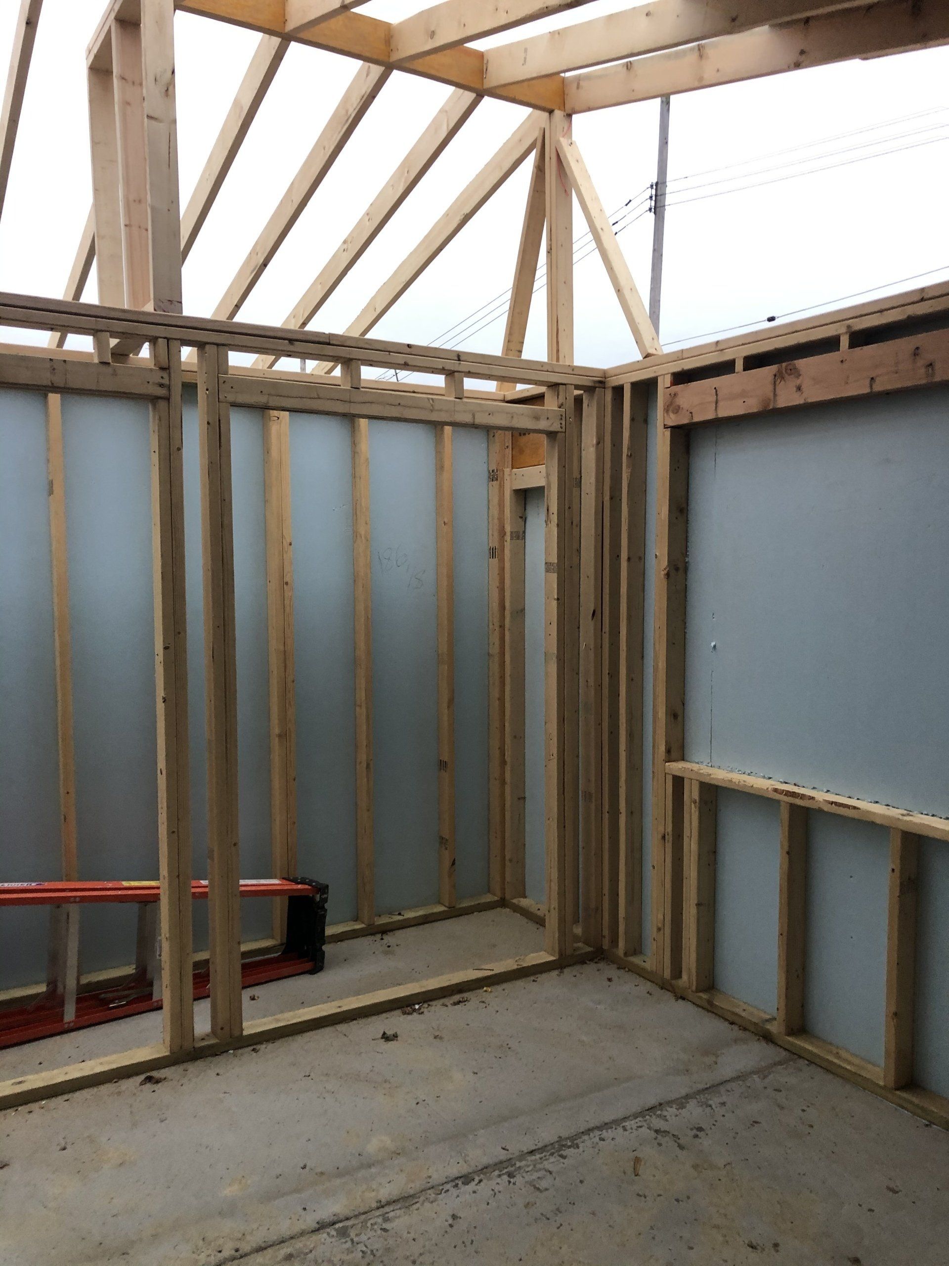 Wooden Frame for New Room Addition — Pittsburgh, PA — J & J Construction 1