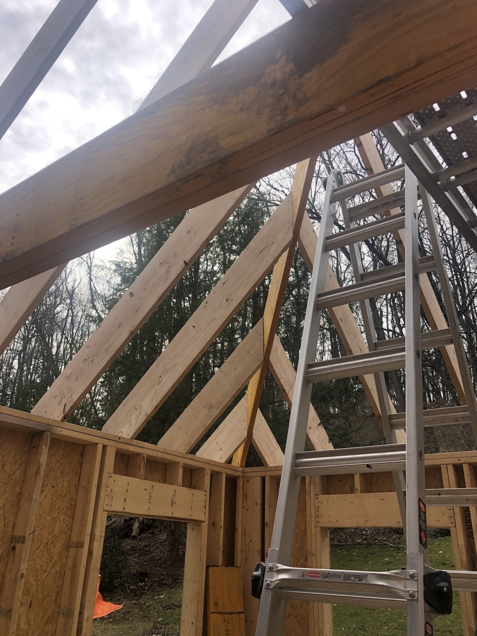 Wooden Frame for a Roof — Pittsburgh, PA — J & J Construction 1