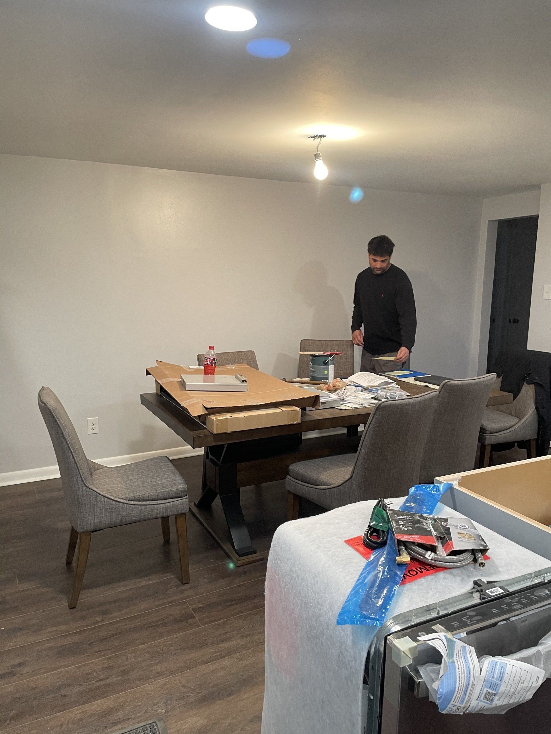 Worker Looking on a Paper — Pittsburgh, PA — J & J Construction 1