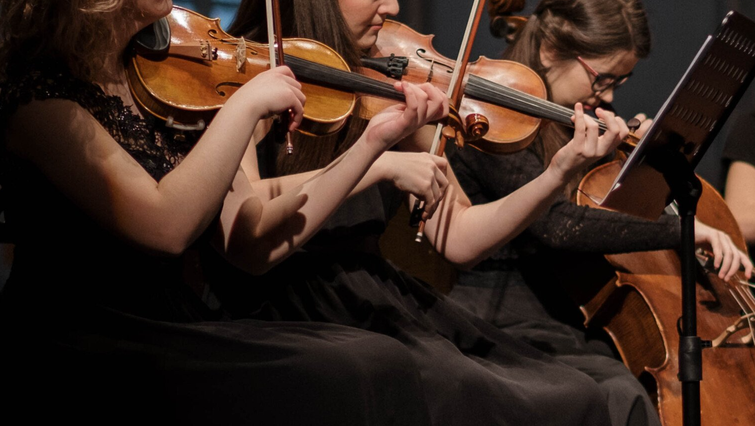 string quartet playing