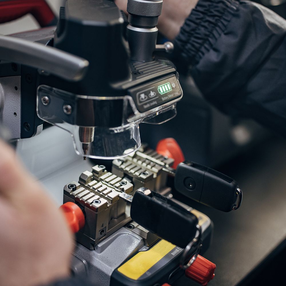 Car Key Duplication In-Progress – Leominster, MA – Jim's Lock And Key