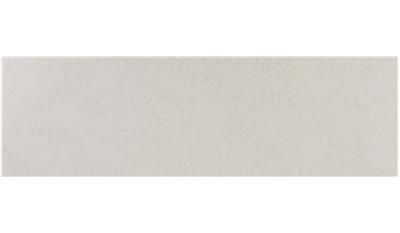 A close up of a white tile on a white background.