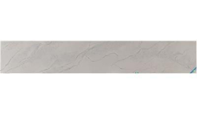 A white tile with a marble texture on a white background.