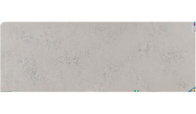 A close up of a gray marble counter top on a white background.