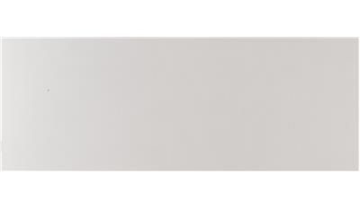 A close up of a white tile on a white background.