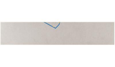 A piece of paper with a blue arrow on it.