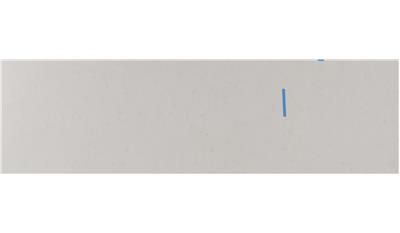 A white piece of paper with a blue line on it.