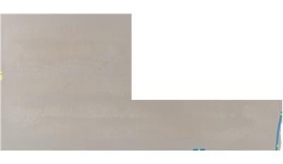 A piece of paper with a l on it on a white background.