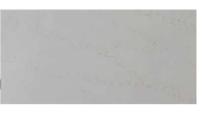 A close up of a white tile on a white background.