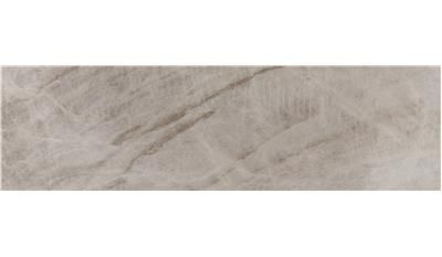 A close up of a tile with a marble texture on a white background.