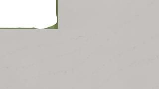 A white square with a green border is on a gray background.