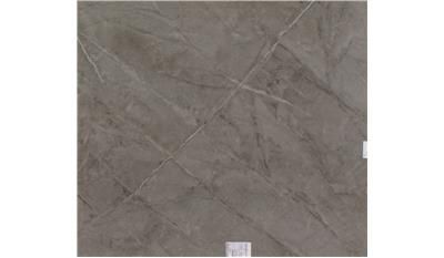 A close up of a tile with a marble texture on a white background.