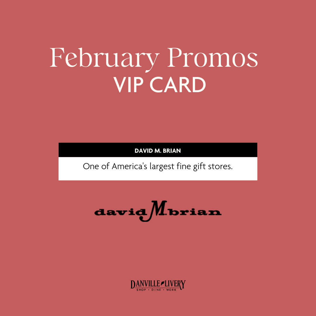 A february promos vip card for david brian