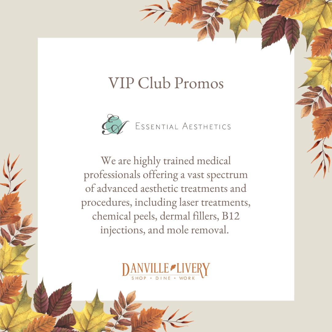 A poster with autumn leaves and the words vip club promos