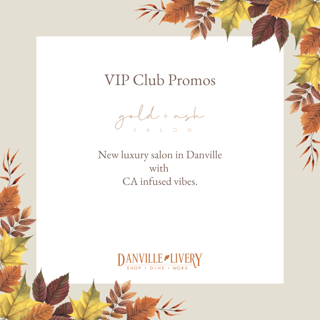 A poster with autumn leaves and the words vip club promos