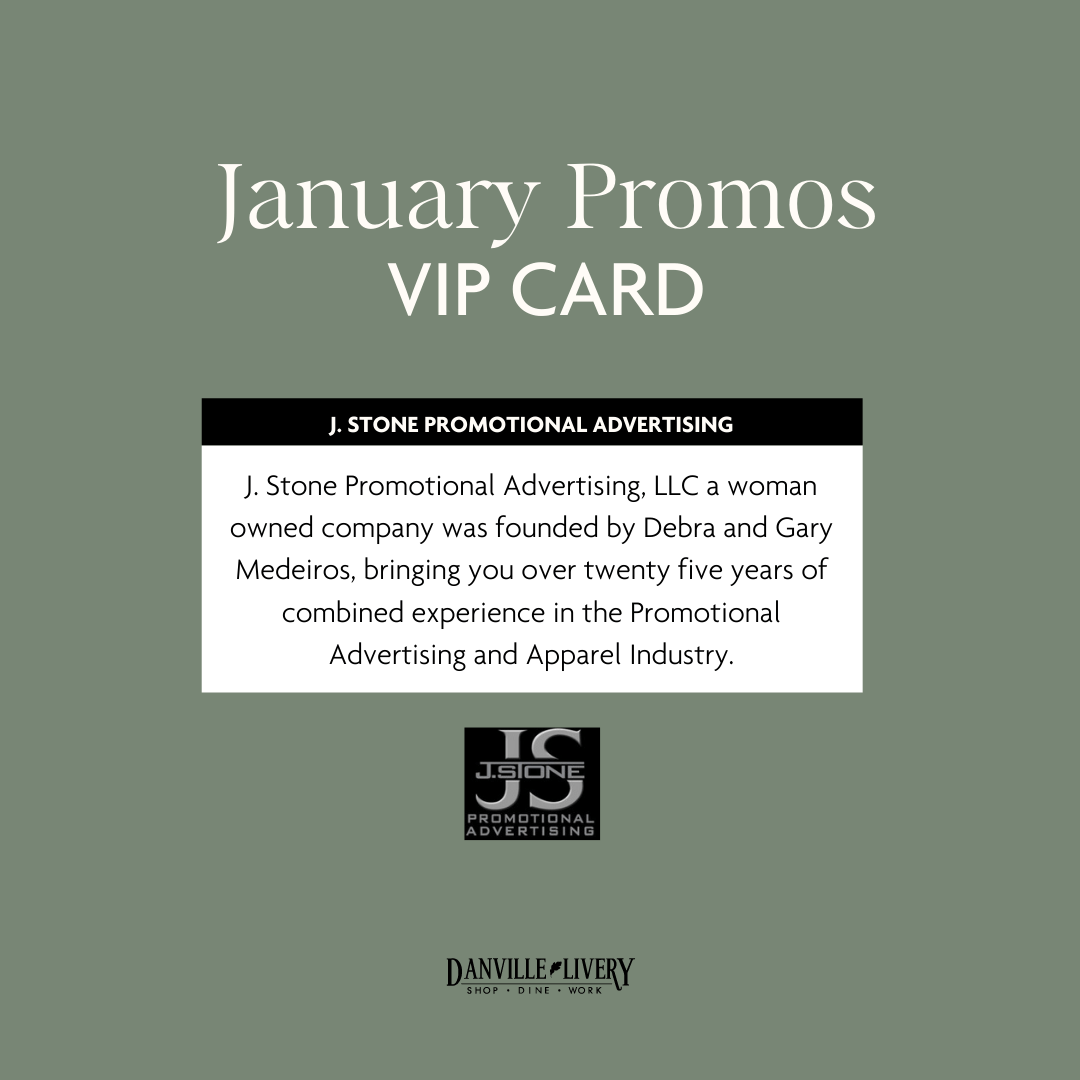 A january promos vip card from j stone promotional advertising
