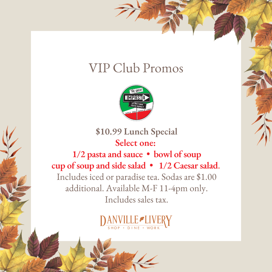 An advertisement for a vip club promos with leaves around it