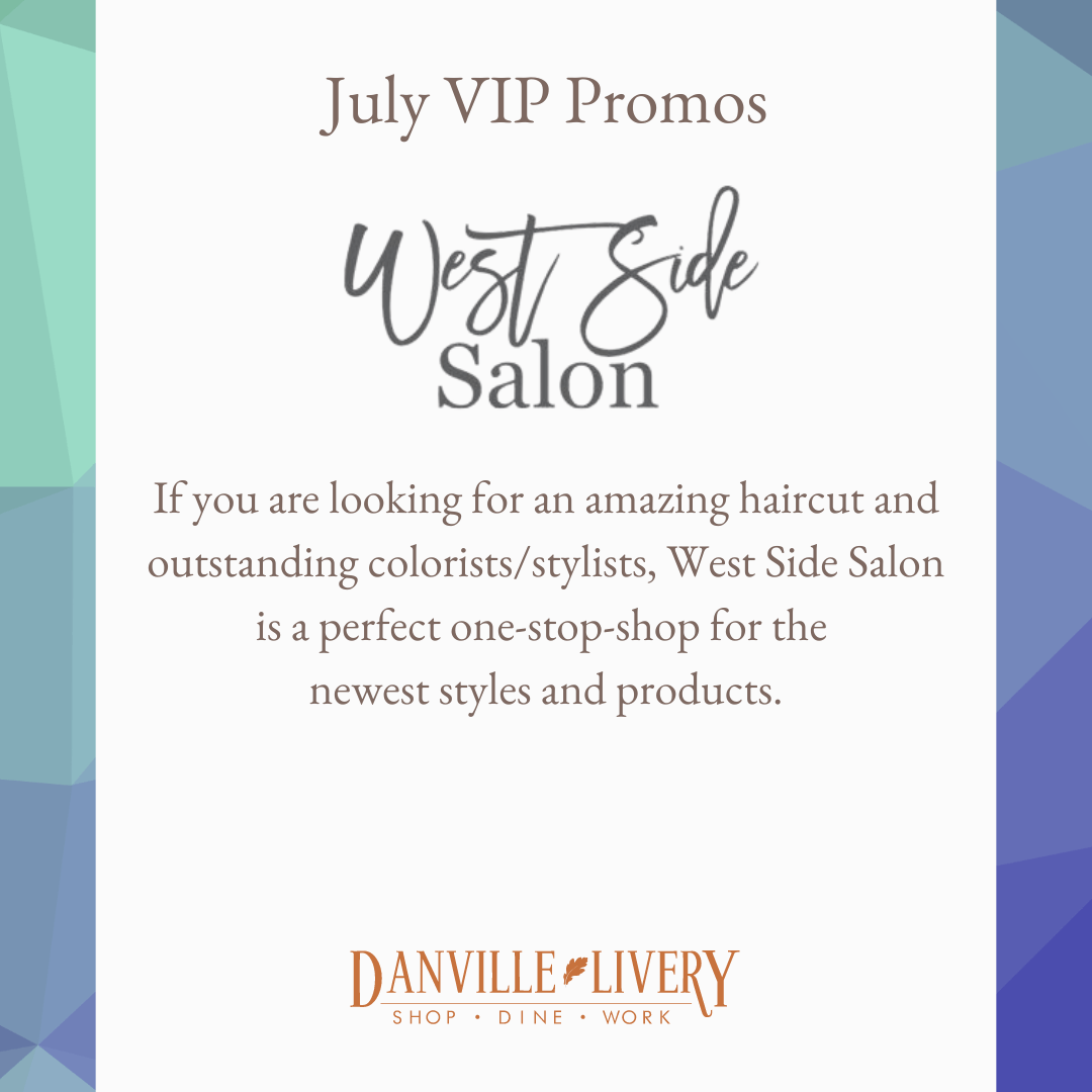 West side salon is a perfect one stop shop for the newest styles and products.