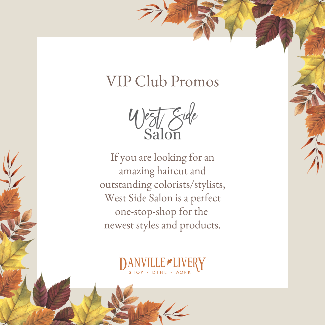 A picture of a vip club promo for west side salon.