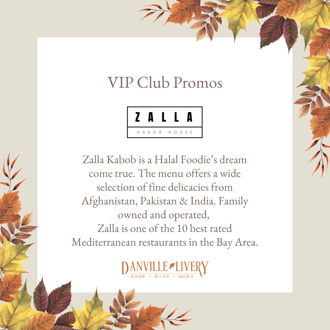 An advertisement for a restaurant called zalla kabob