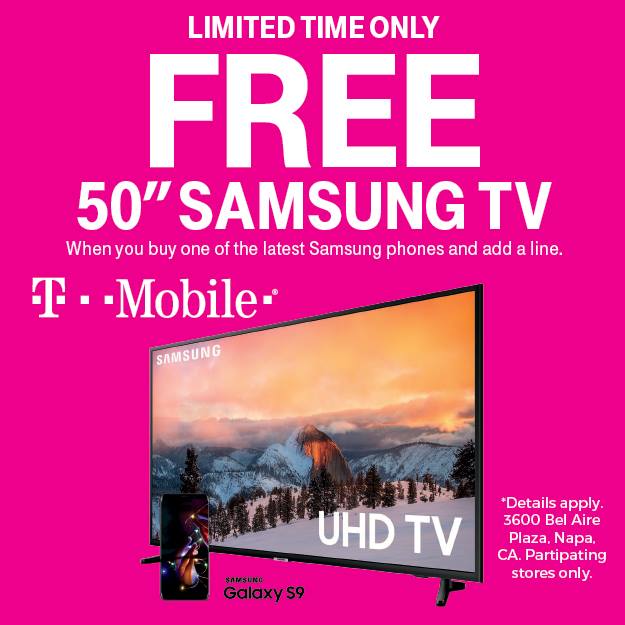 T mobile is offering a free 50 inch samsung tv